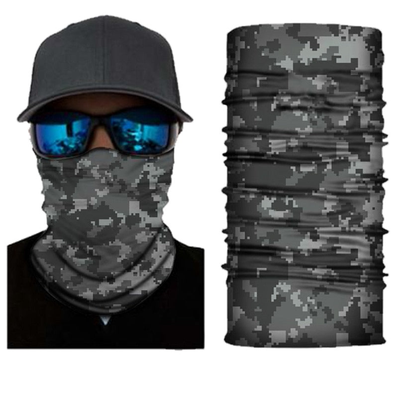 Outdoor Sport Camouflage Seamless Cycling Bandana Buffs Neck Gaiter  Headband Fishing Hiking Balaclava Scarf Headwear Face Mask